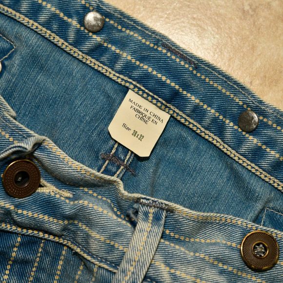 RRL - Ralph Lauren Double RL Indigo Striped Twill Pants - Picture 2 of 12